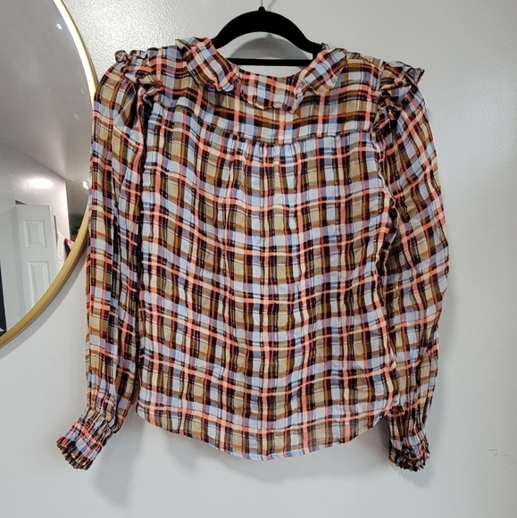 ANTHROPOLOGIE MAEVE Laila ruffled blouse 6P - Picture 3 of 9